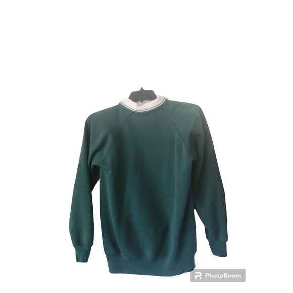 Morning Star Hanes Poinsettia Vintagae Sweatshirt white collar Medium - Picture 2 of 10